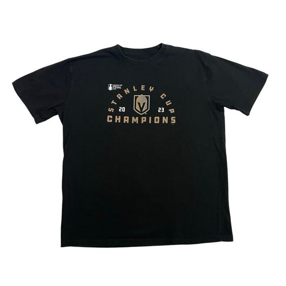 Vegas Golden Knights Shirt Mens Size 3XLT Black NHL Short Sleeve Logo Tee - Picture 1 of 9